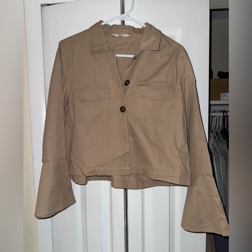 BB Dakota Flared Sleeve Tan Utility Jacket